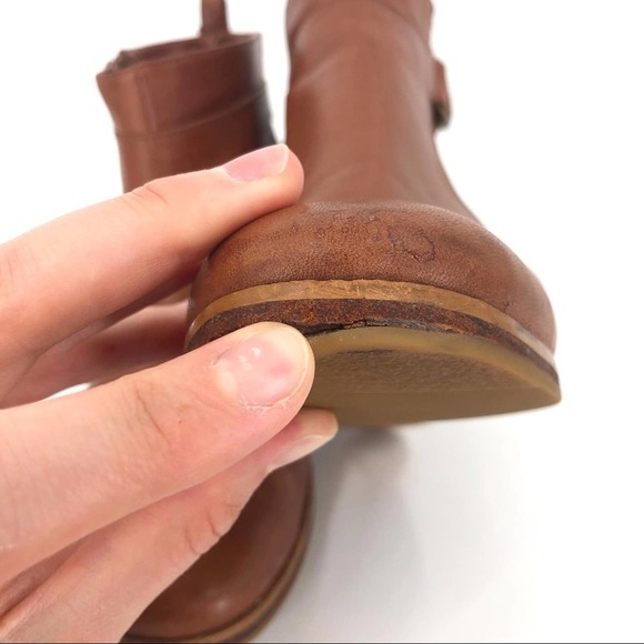 RACHEL COMEY Hitch Buckle Bootie Leather Brown 9 - Picture 6 of 13